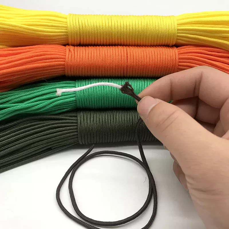 100M Dia 2mm One Stand Cores Paracord For Survival Parachute Cord Lanyard Camping Climbing Rope Hiking Jewelry Making Wholesale - תמונה 4
