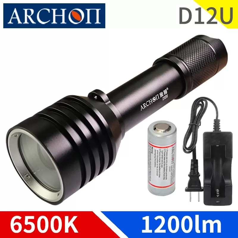 פנס צלילה סובב Archon D12u עם זום