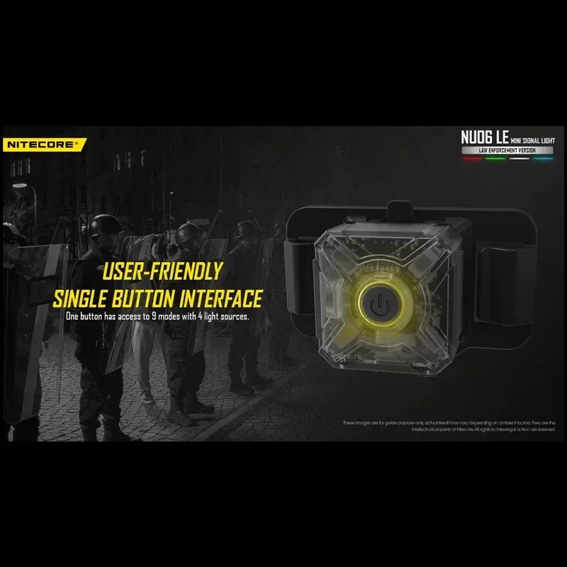 פנס NITECORE NU06 LE - אור אזהרה טקטי - תמונה 4