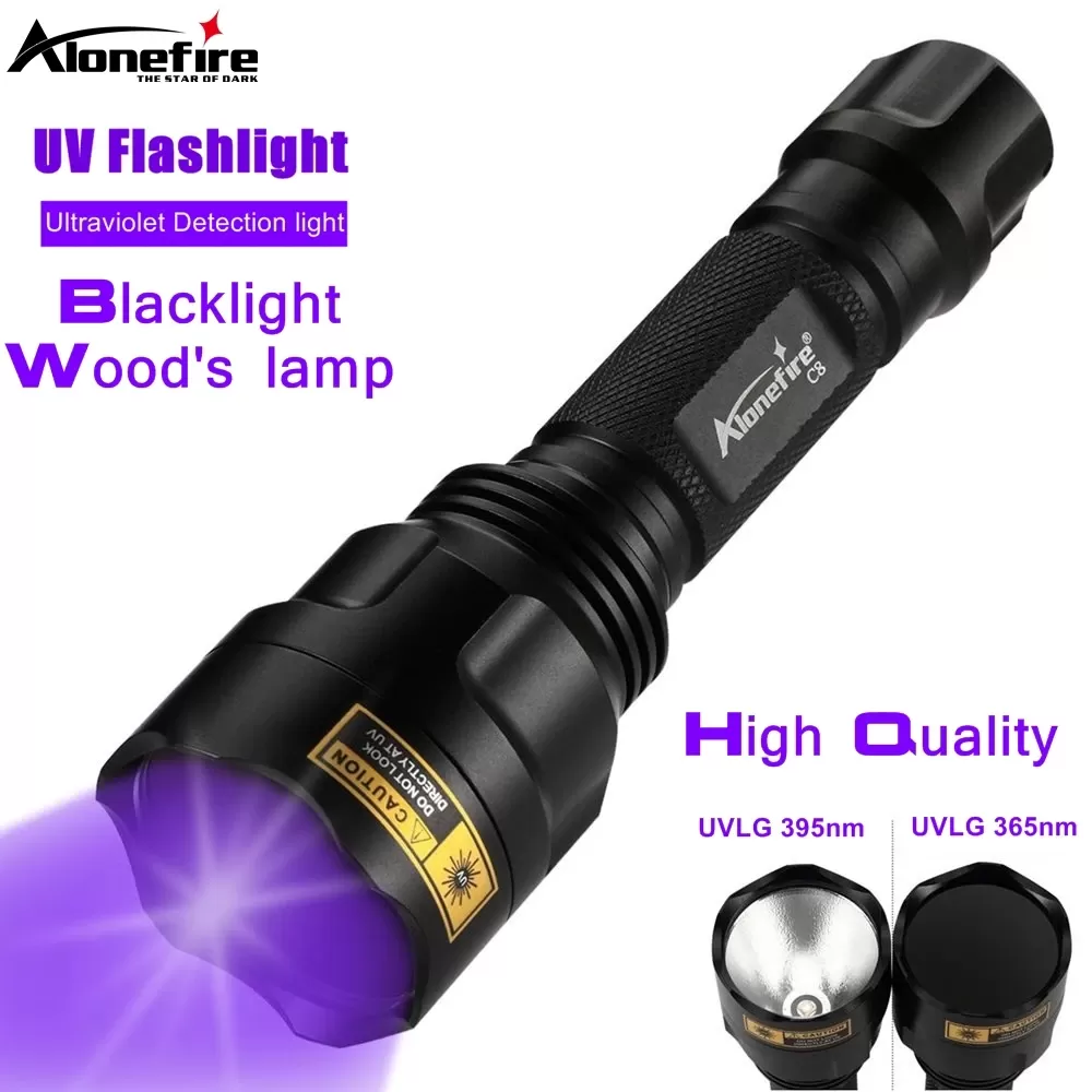 פנס UV LED LGUV 365 395nm - גילוי נוזלים בלתי נראים