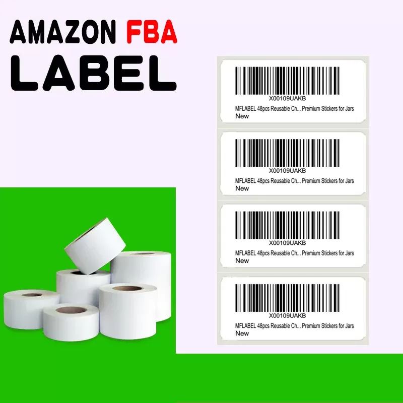 Product Labels for Amazon 30x50mm Direct Thermal Removable Blank Labels Rectangle Self-Adhesive Writable Barcode Supermarket - תמונה 6