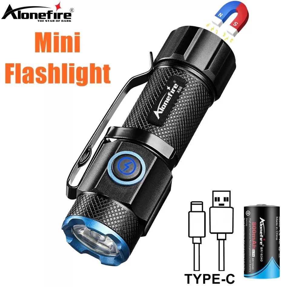 פנס מיניאטורי 6500K P50 LED - עוצמתי וקומפקטי