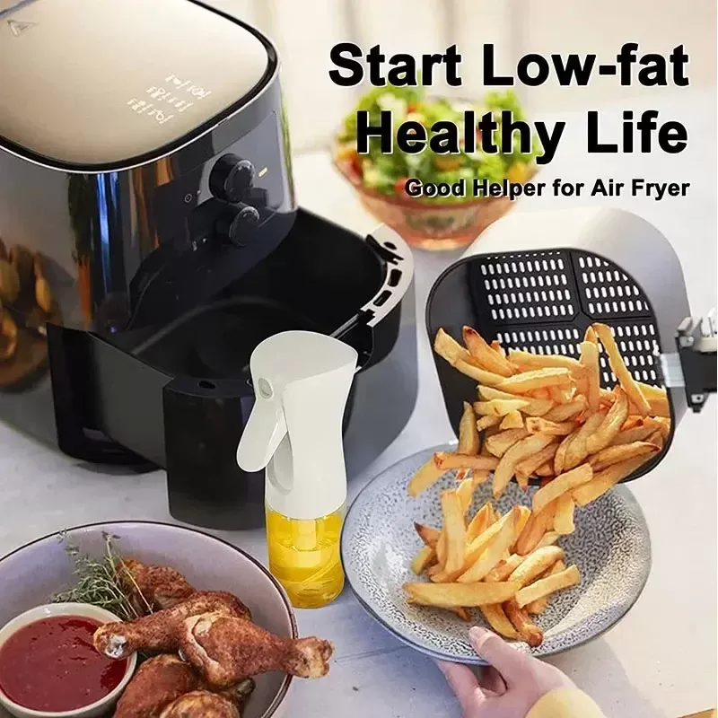 Oil Spray Bottle for Kitchen Olives 2in1 Oil Sprayer Dispenser 200/300/500ml Home Kitchen Camping Kitchen Cooking Utensils - תמונה 4