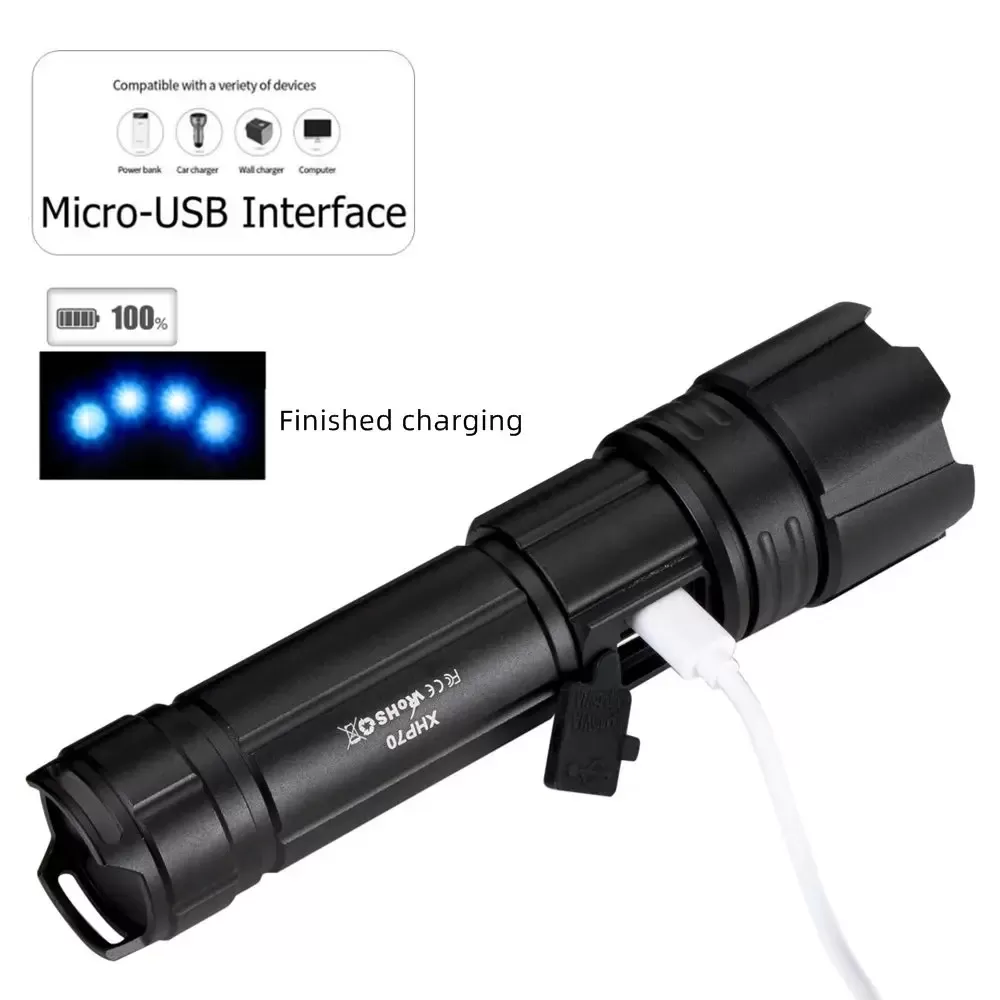 פנס טקטי 30W עם זום - איכות גבוהה - תמונה 3
