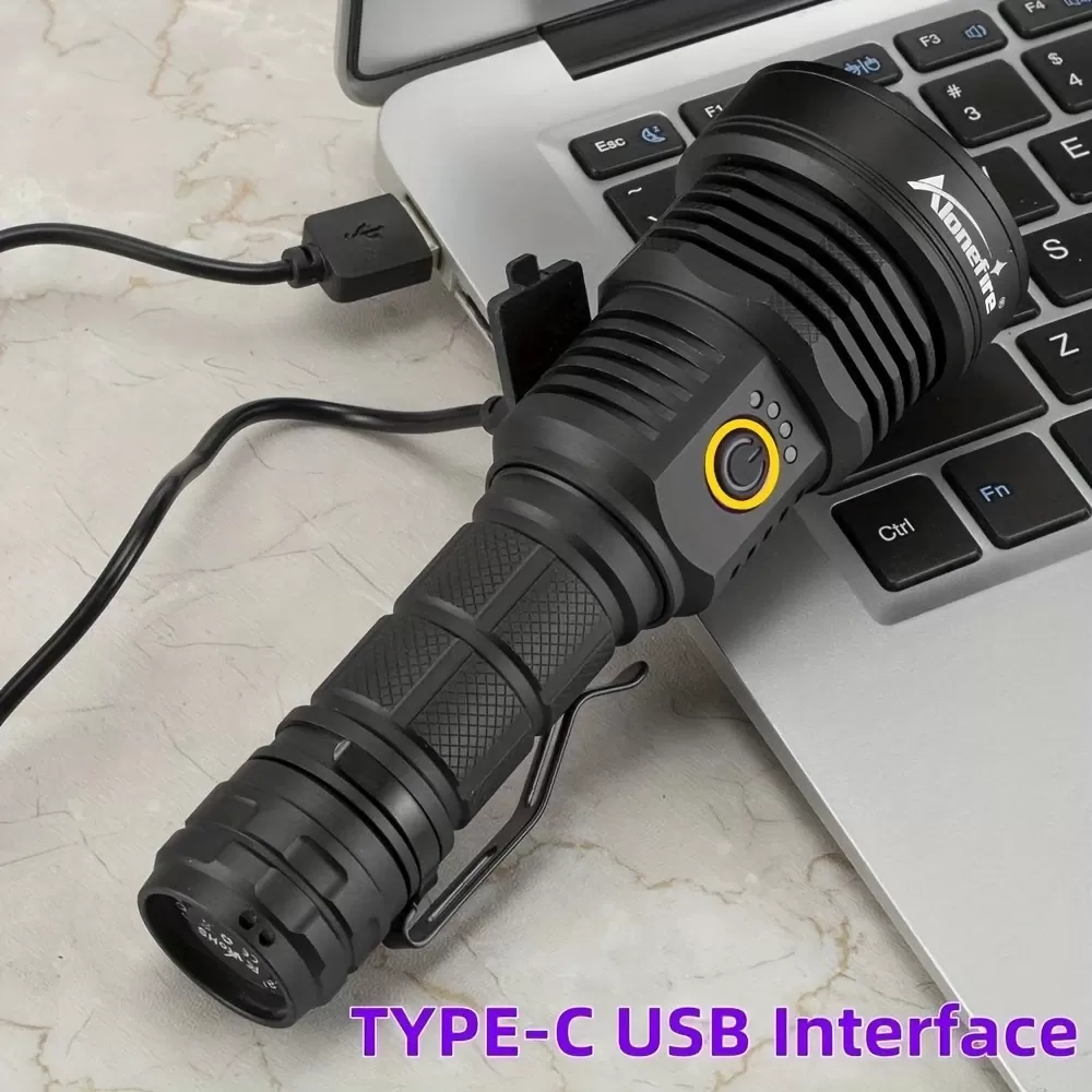 פנס LED 60W עוצמתי - נטען USB - תמונה 5