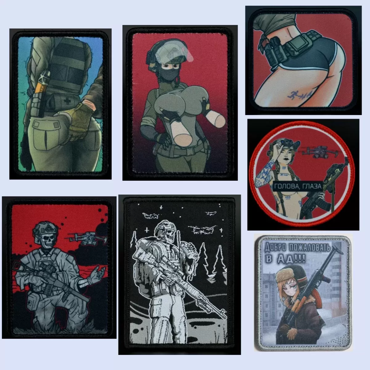 Sexy Beauty Morale Tactical Badge "Uprising" Hook&Loop Printed Armband Military "Attackers" Army Drones Armband Backpack Sticker