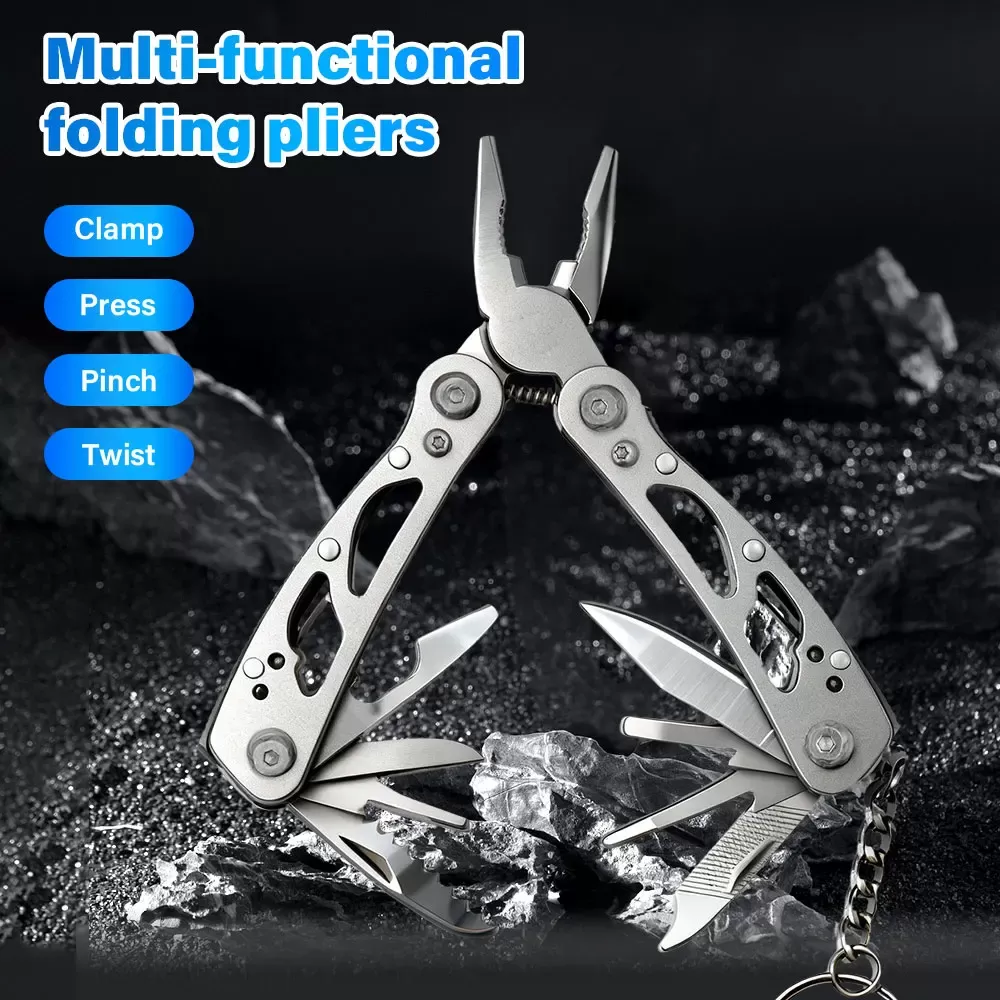 New Folding Multi-tool Pocket Knife Pliers Mini Portable Fold Outdoor Hunting Survival Rescue Tactical Multipurpose Repair Tool