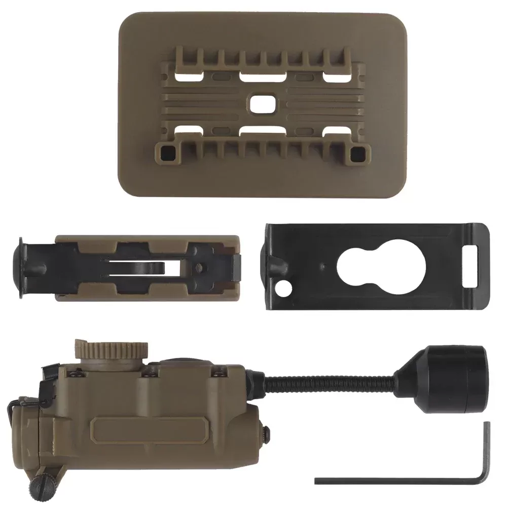 פנס קסדה טקטי Sidewinder עם אור סטרוב ואינפרא אדום