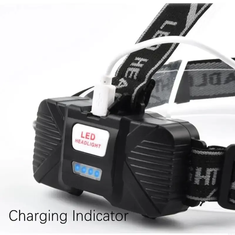 פנס ראש LED נטען USB - פתרון מושלם לפעילויות חוץ - תמונה 3