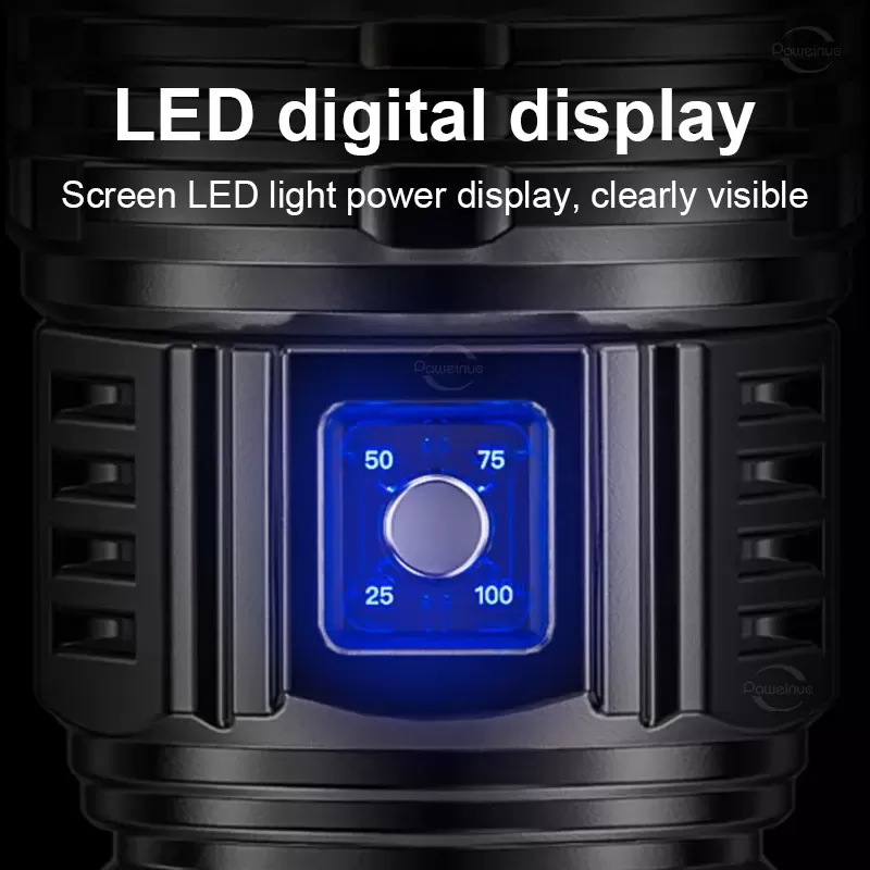 פנס LED נטען 1500W - תאורה עוצמתית - תמונה 4