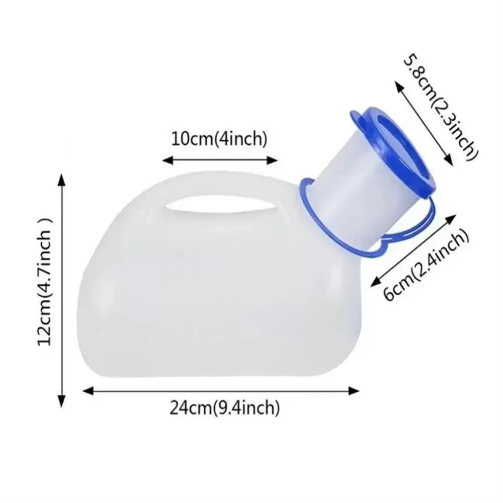 1000ml Mobile Toilet Pee Storage Tool Large Capacity Journey Urinal Pee Bottle Thicken Car Urine Bottle Camping Hiking Tools - תמונה 6