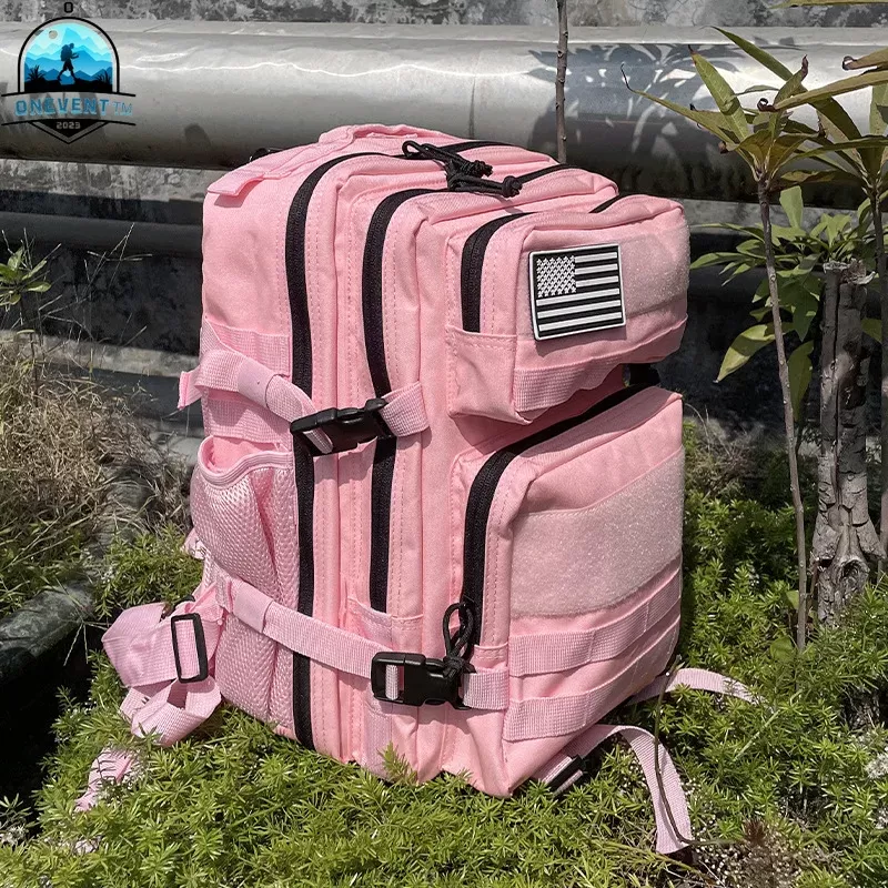 תיק גב טקטי 25L/45L לנשים וגברים - ורוד