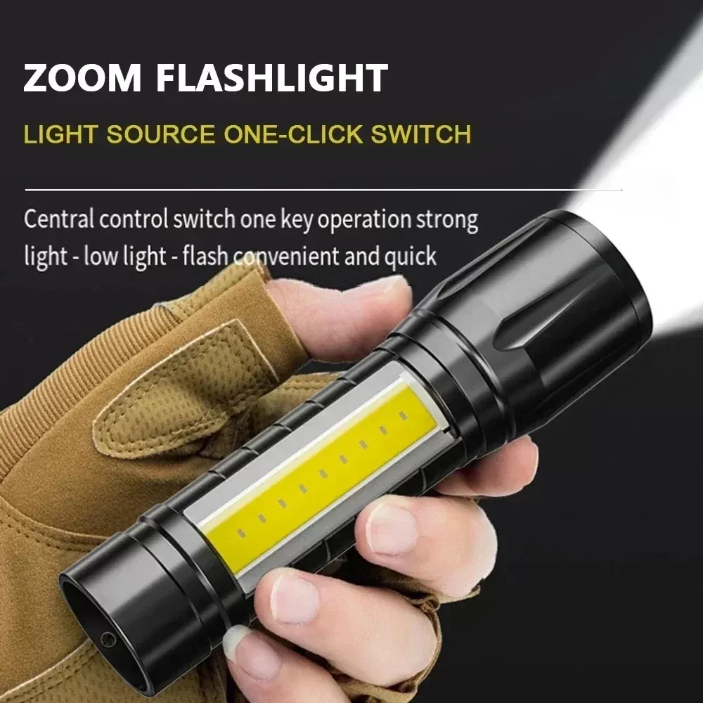 פנס קמפינג נייד עם טכנולוגיית COB+LED - תמונה 2