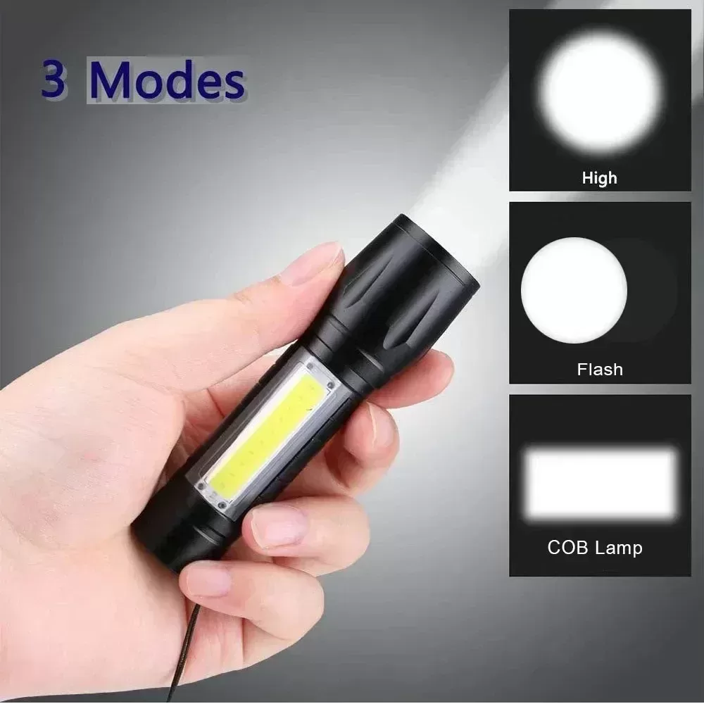 פנס קמפינג נייד עם טכנולוגיית COB+LED - תמונה 4