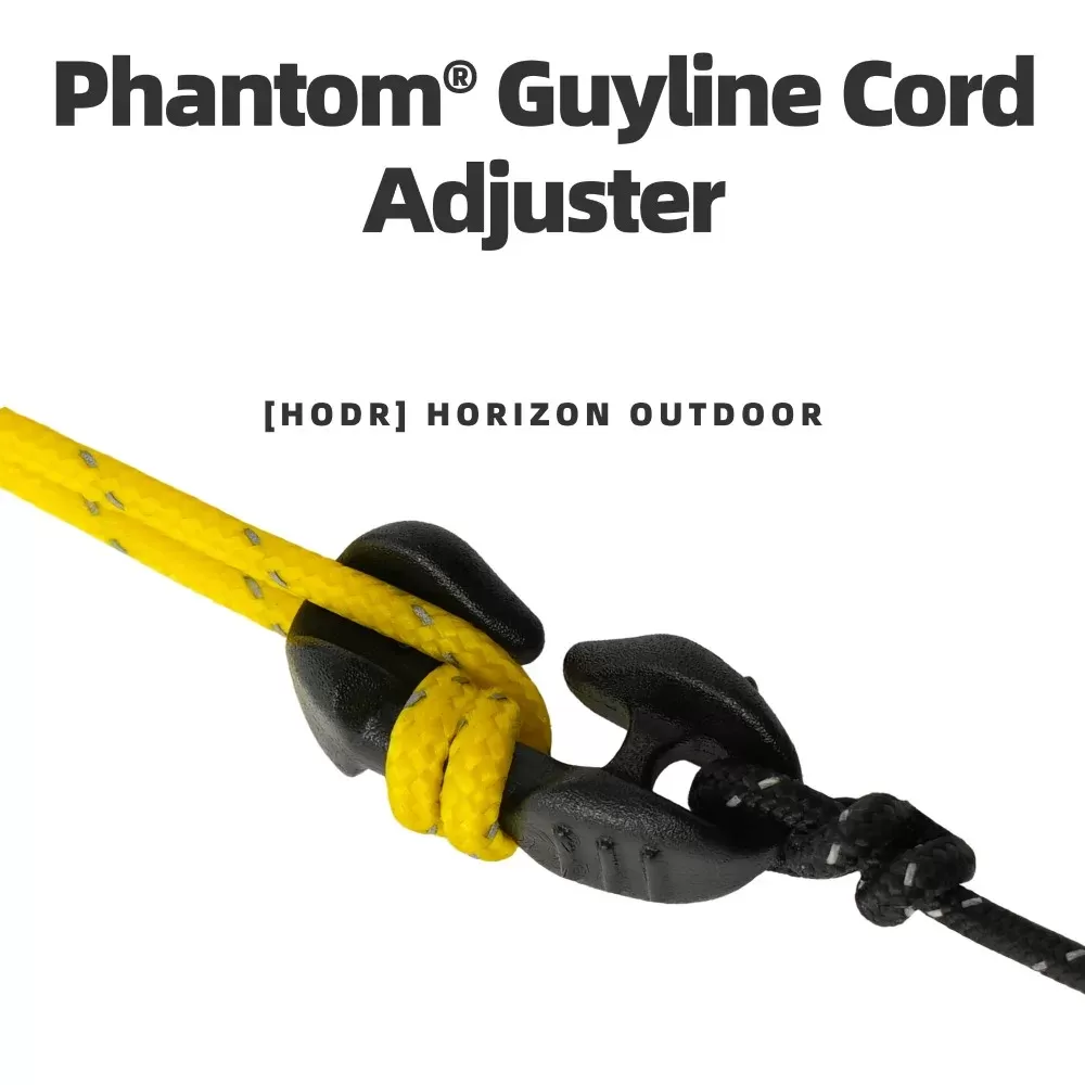 Duraflex Phantom Guyline Cord Adjuster POM Micro Tensioner for 1.5–4 Mm Lines, 1.6 G for Tents & Tarps — Ultralight Camping Gear