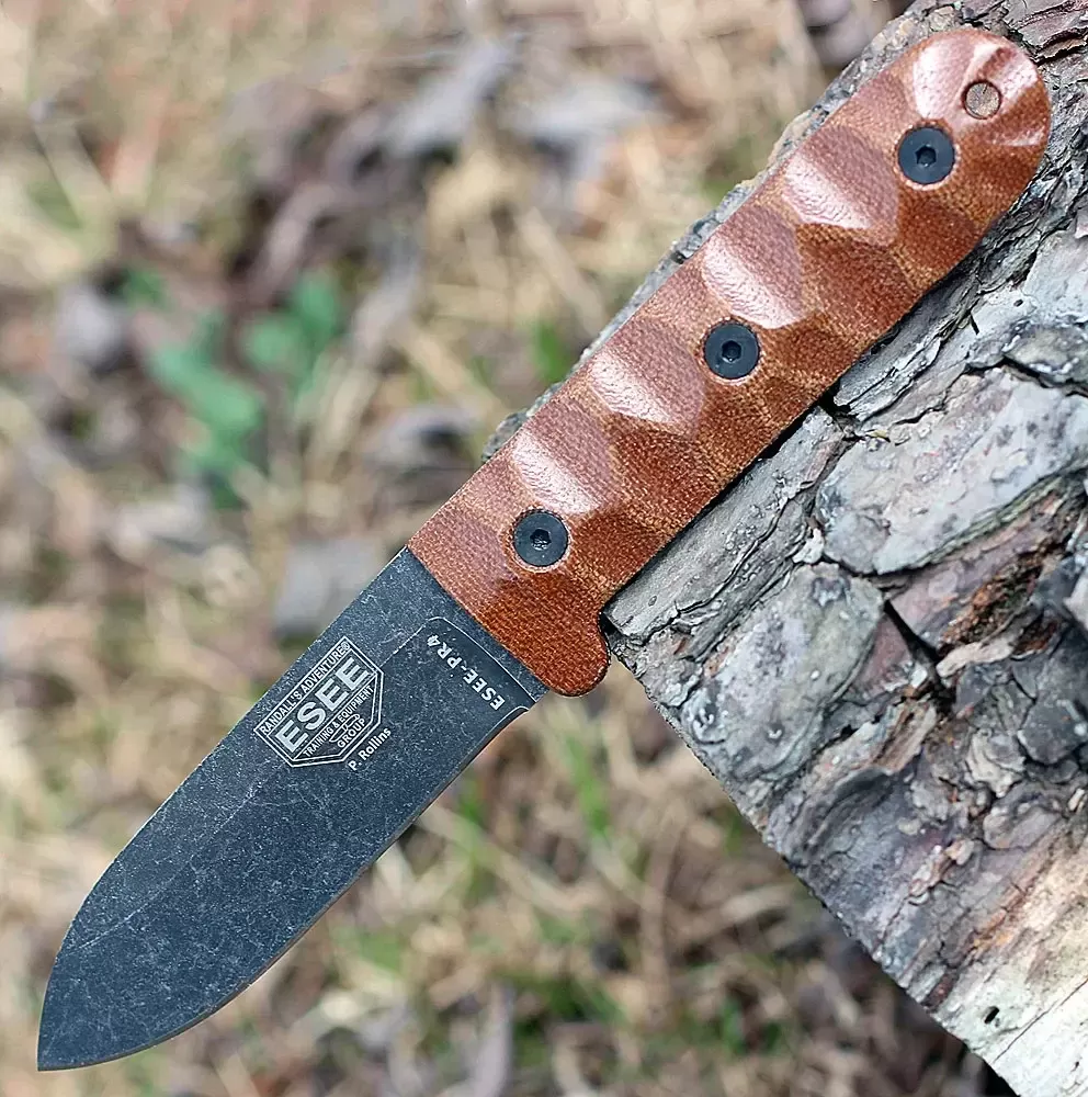 ESEE PR4 Durable Fixed Blade Survival Knife with Sheath Perfect for Bushcraft Outdoor and EDC Activities