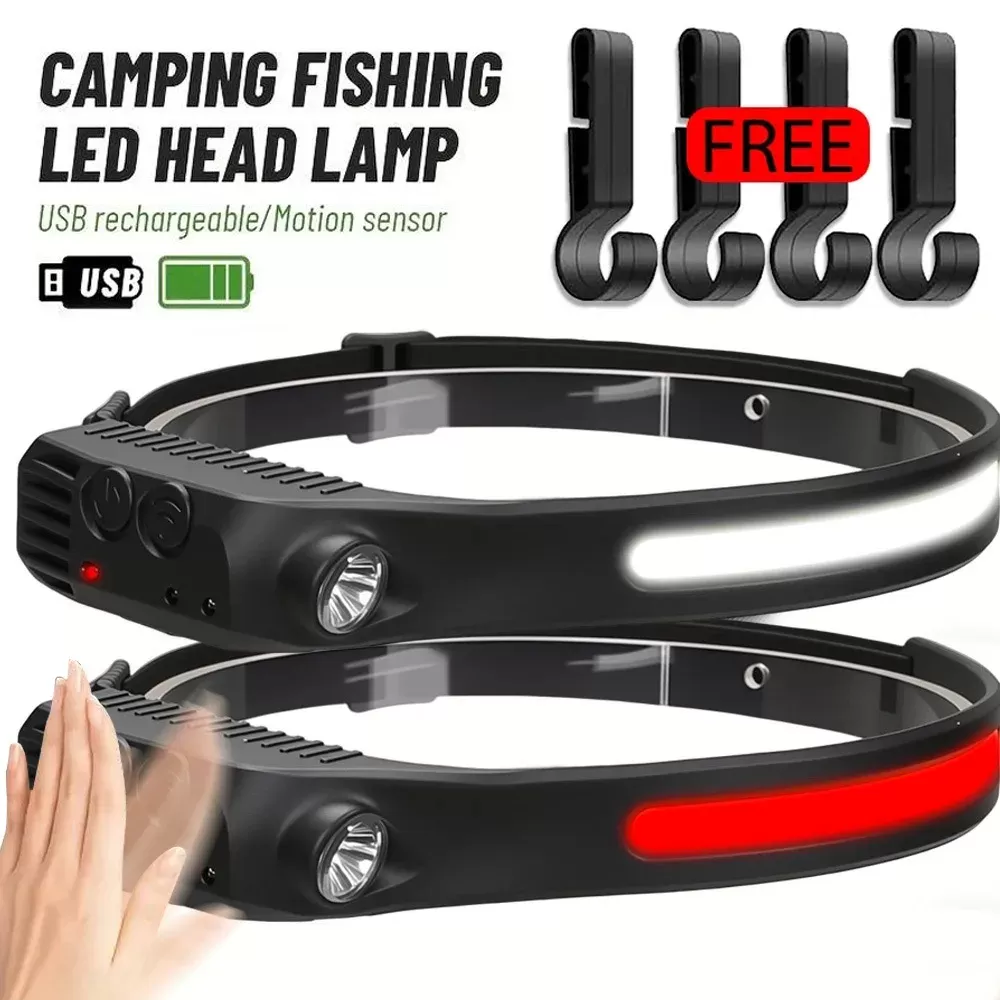 פנס ראש LED תעשייתי עם חיישן COB נטען