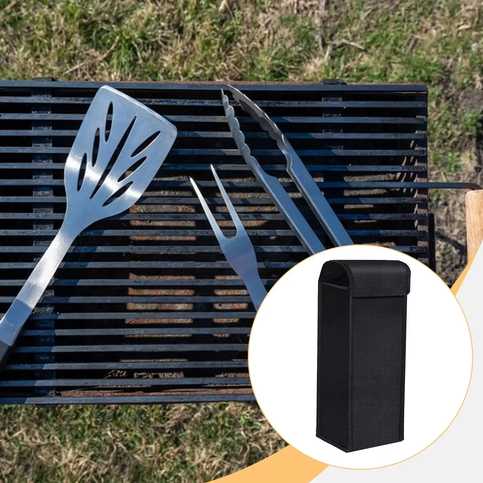 Portable Grill Tool Organizer Bag for Camping Picnic 19.3x5.9inch Waterproof