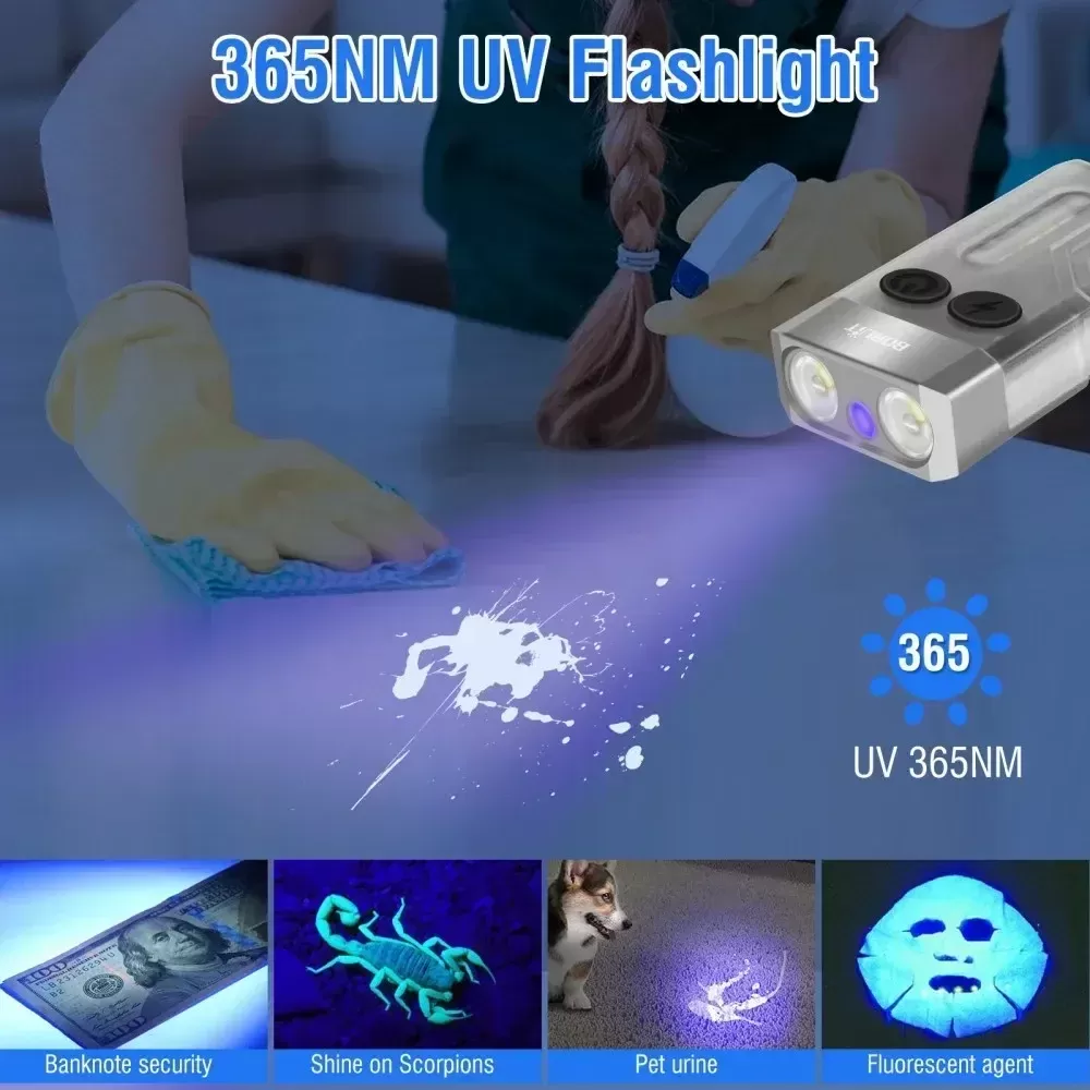 פנס UV קומפקטי BORUiT V10 - פתרון נייד - תמונה 4