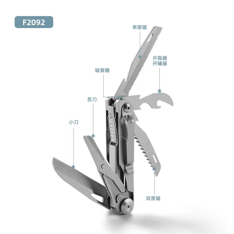 Multi Functional Small Knife EDC Outdoor Tool Portable Pocket Knife Camping Scissors Saw Survival Sharp Portable Folding Knife - תמונה 6