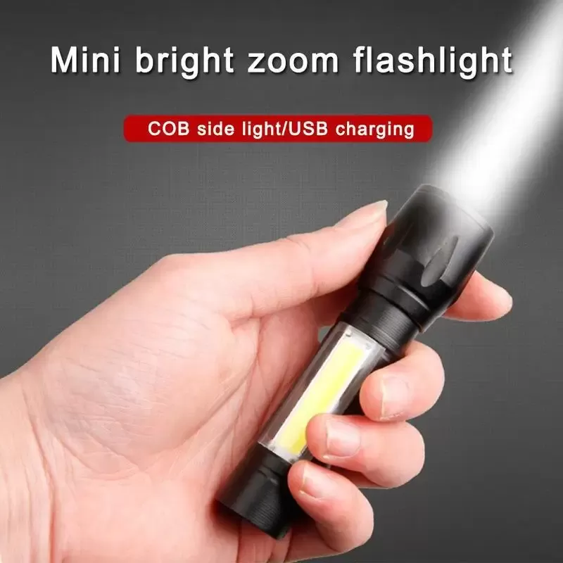 פנס LED נייד עם אור צדדי - פנס חירום מתקדם