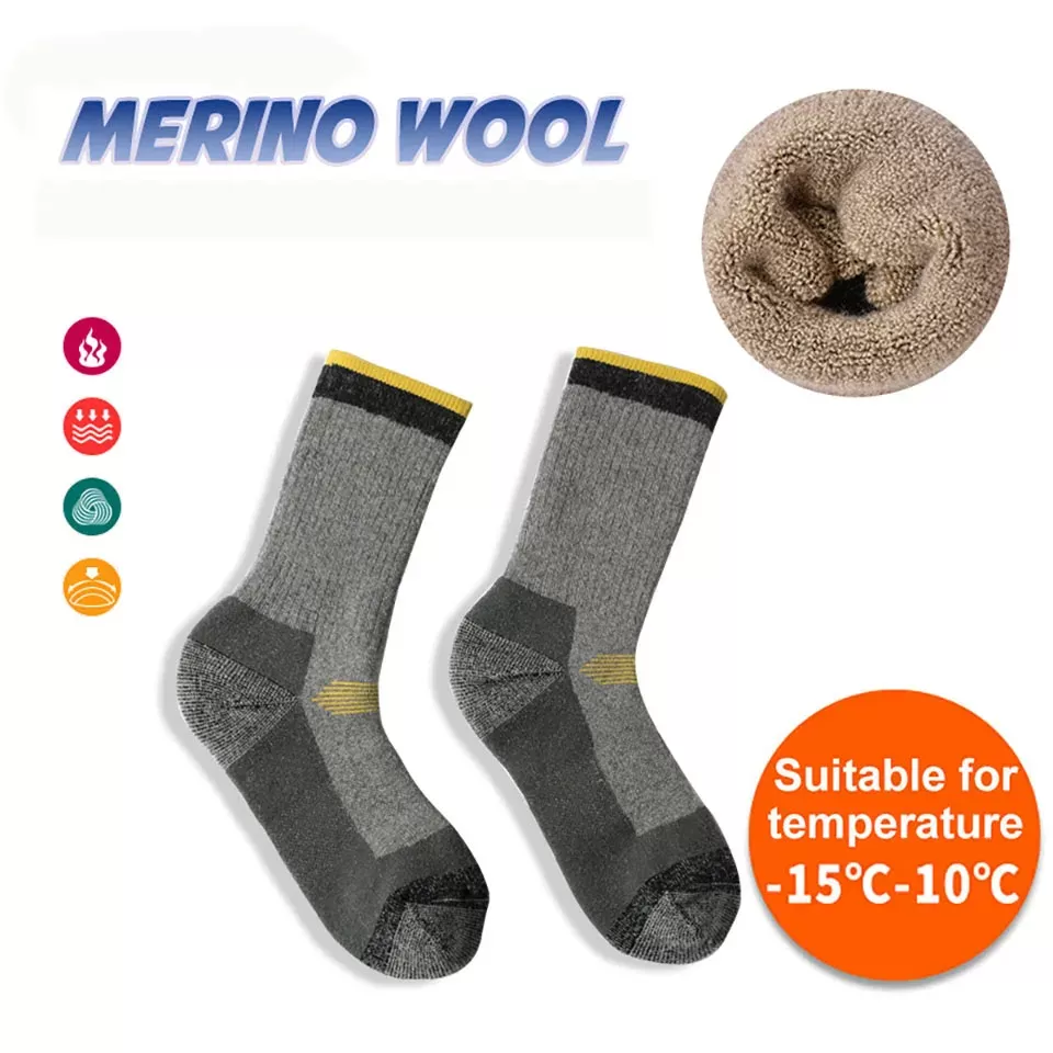 גרביים תרמיים ממרינו לחורף - תמונה 3