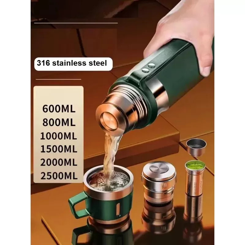 בקבוק תרמוס מבודד מפלדת אל חלד 500ml/1000ml