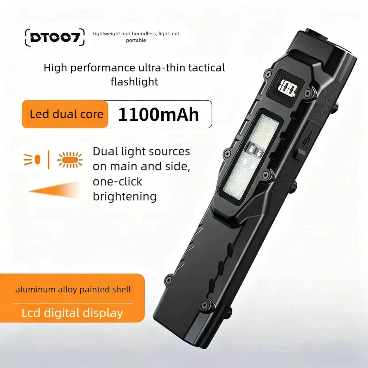 פנס עבודה COB LED נטען עם דימוי - תמונה 2