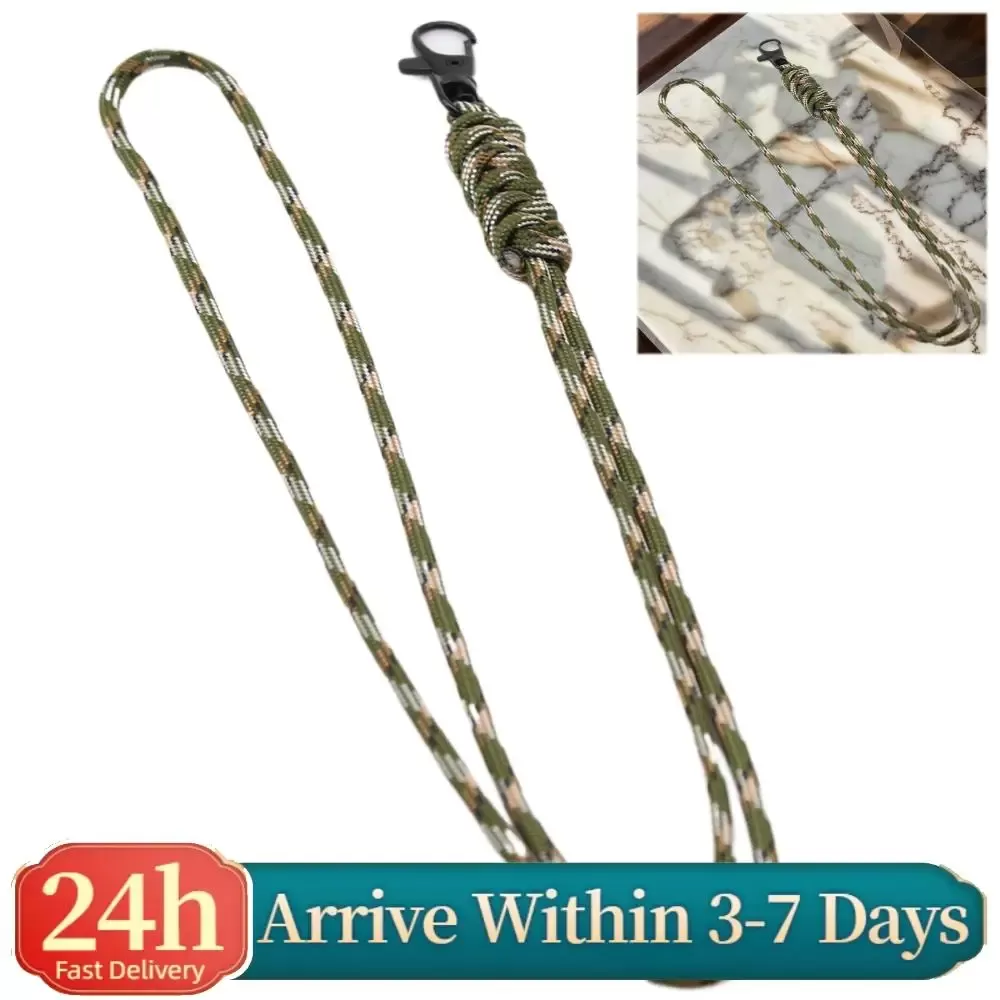 Mobile Phone Chain Ring Cord With Metal Buckle Rope Paracord Keychain Lamp Hanging Rope for Cell Phone Camera Keys Keychain