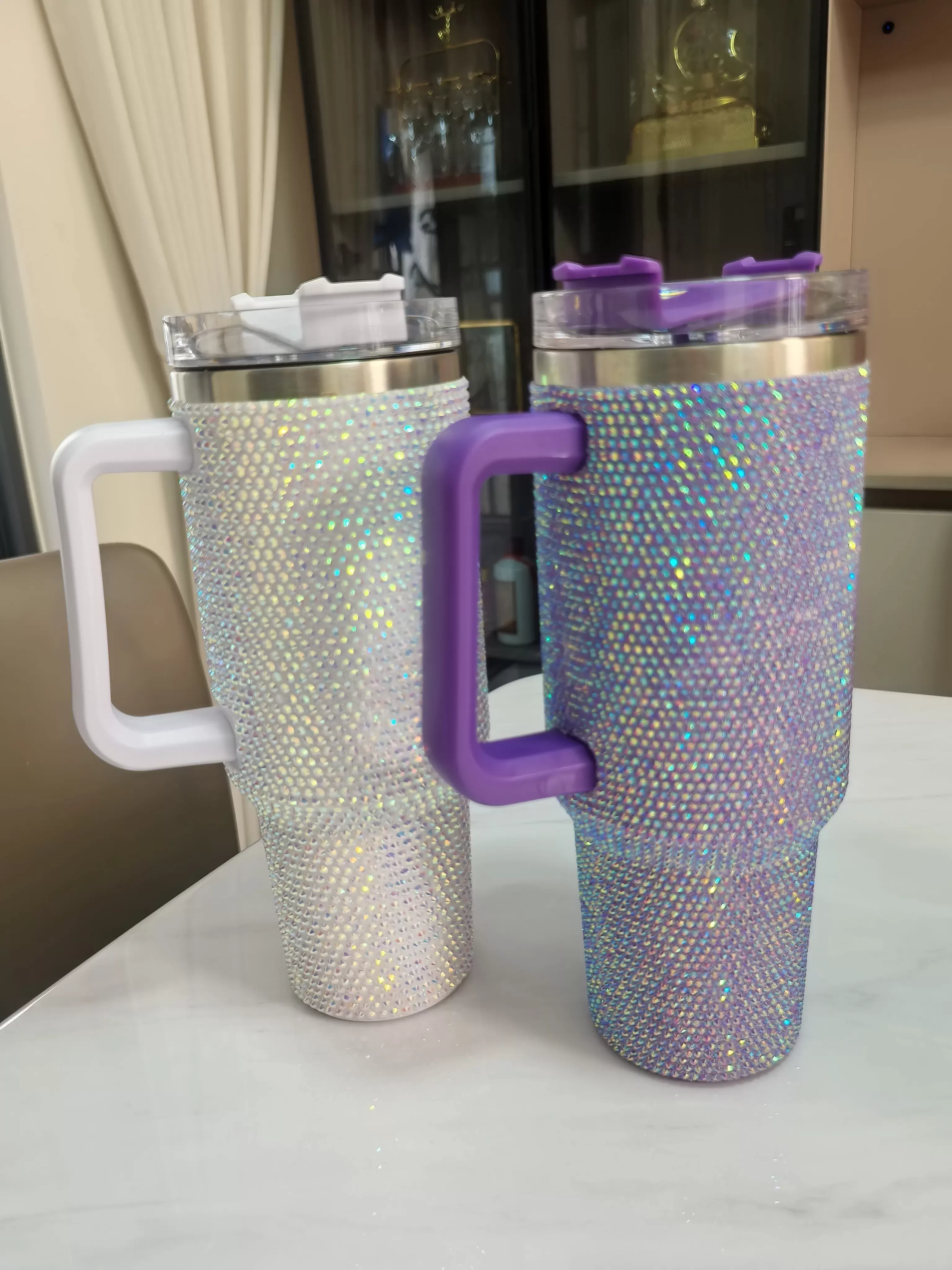 כוס מבודדת עם ידית ופיית קש 40oz - תמונה 5