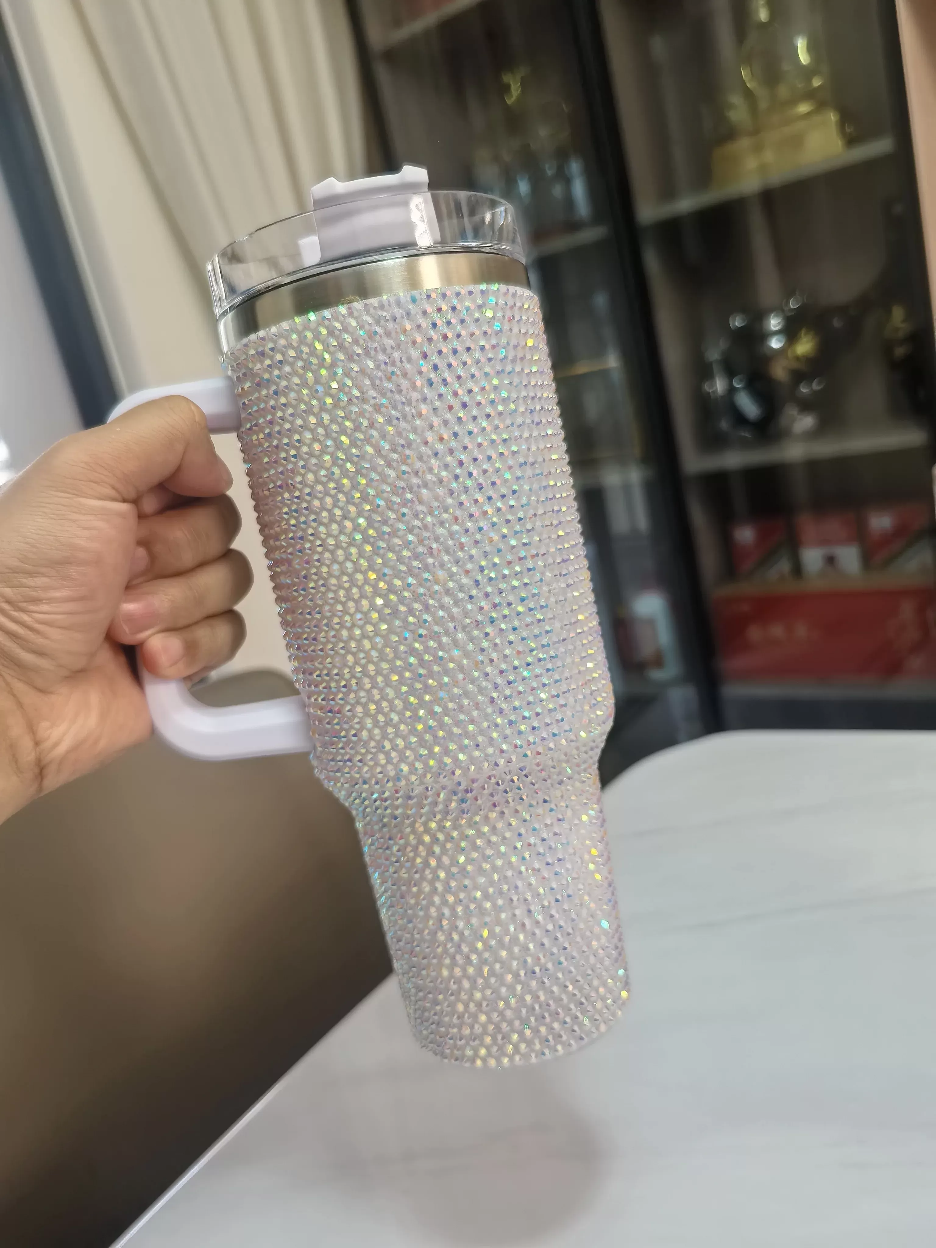 כוס מבודדת עם ידית ופיית קש 40oz - תמונה 6