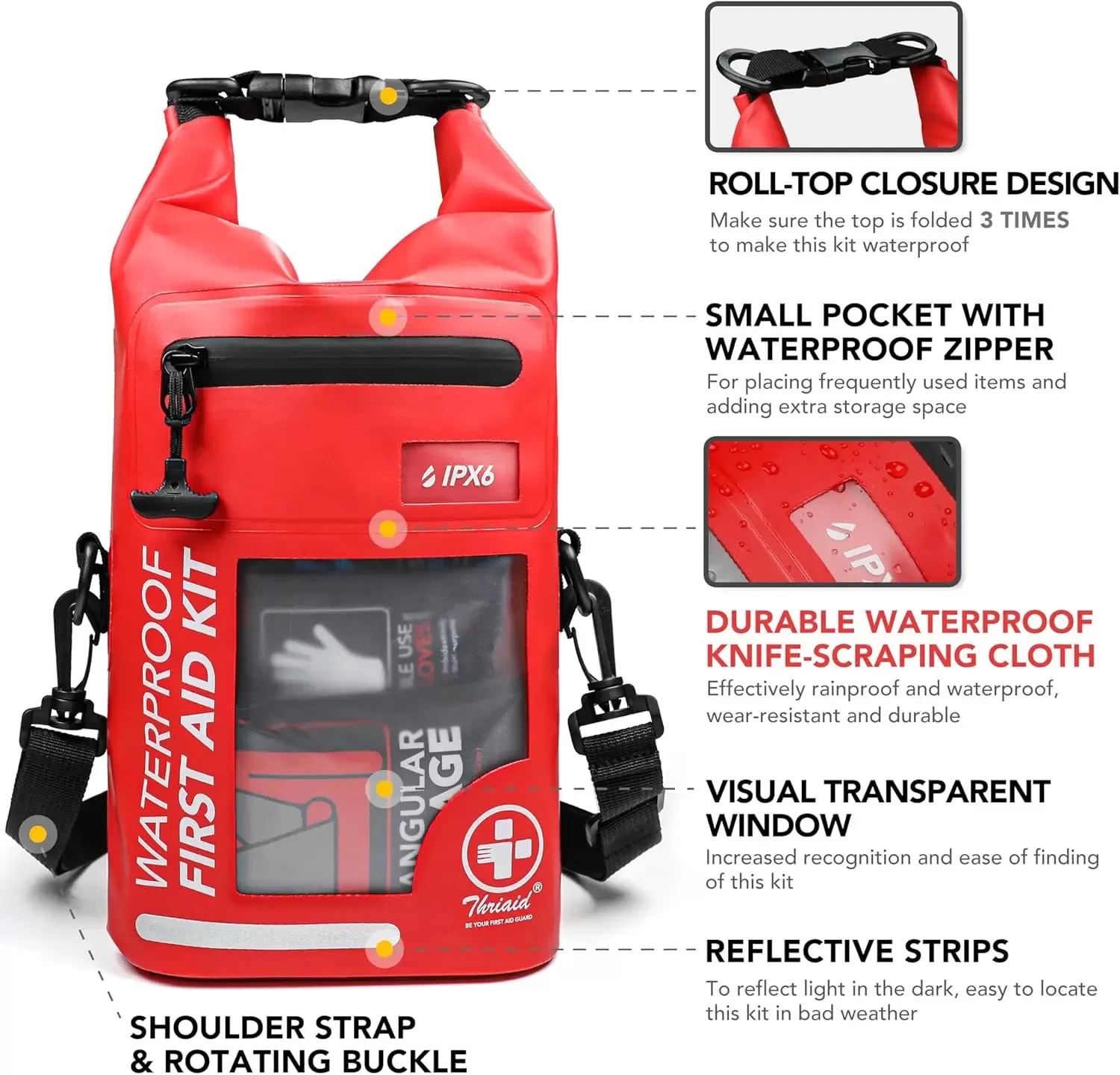 ערכת עזרה ראשונה Waterproof 250 יח' - תמונה 2