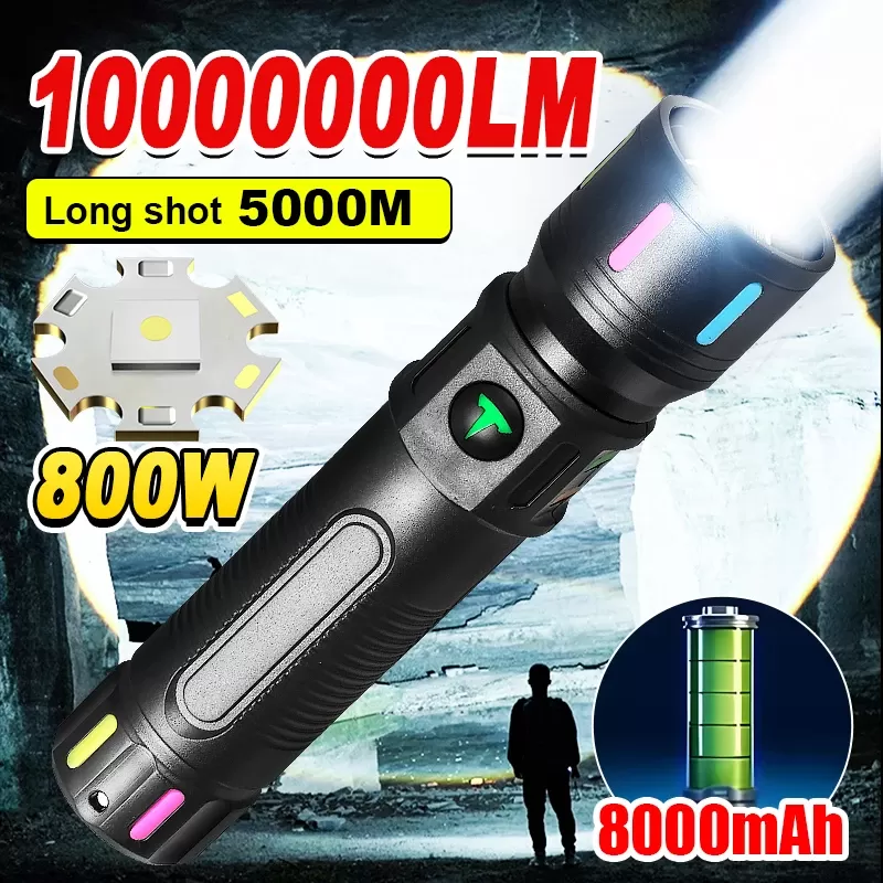 פנס LED טקטי נטען USB - עוצמתי במיוחד