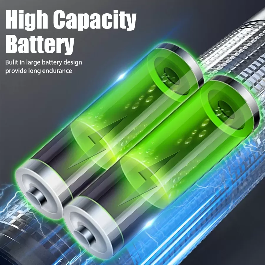 פנס LED נטען 5000 MAH עמיד במים - תמונה 4