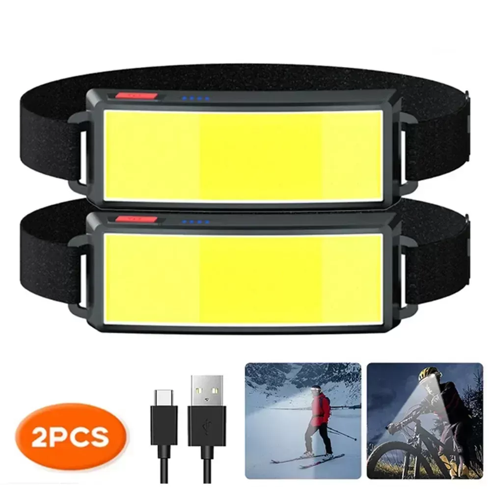פנס ראש LED נייד עם סוללה נטענת - תמונה 2