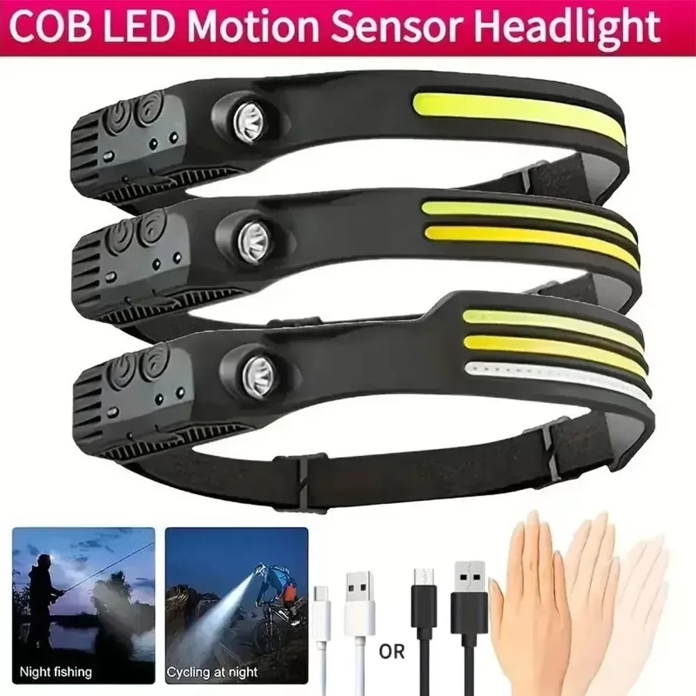 פנס ראש LED נטען עם חיישן - פתרון מושלם לפעילויות חוץ - תמונה 6