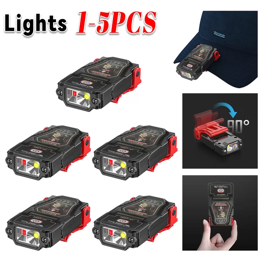 פנס ראש נטען עם חיישן LED עוצמתי