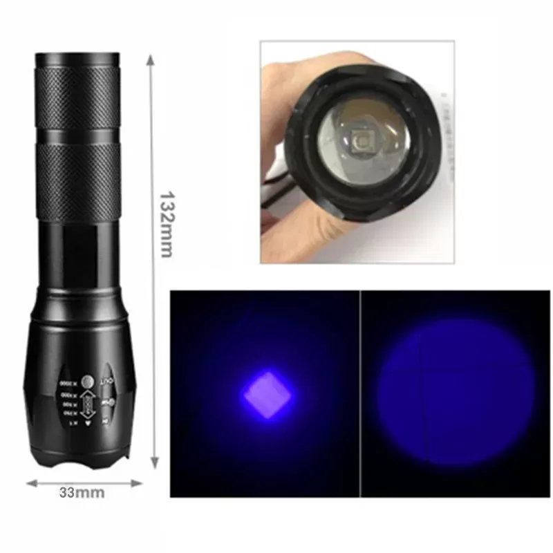 פנס UV טקטי Topcom 3W עם זום - תמונה 3