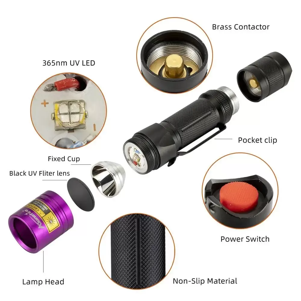 פנס UV 20W לגילוי כתמים - תמונה 4