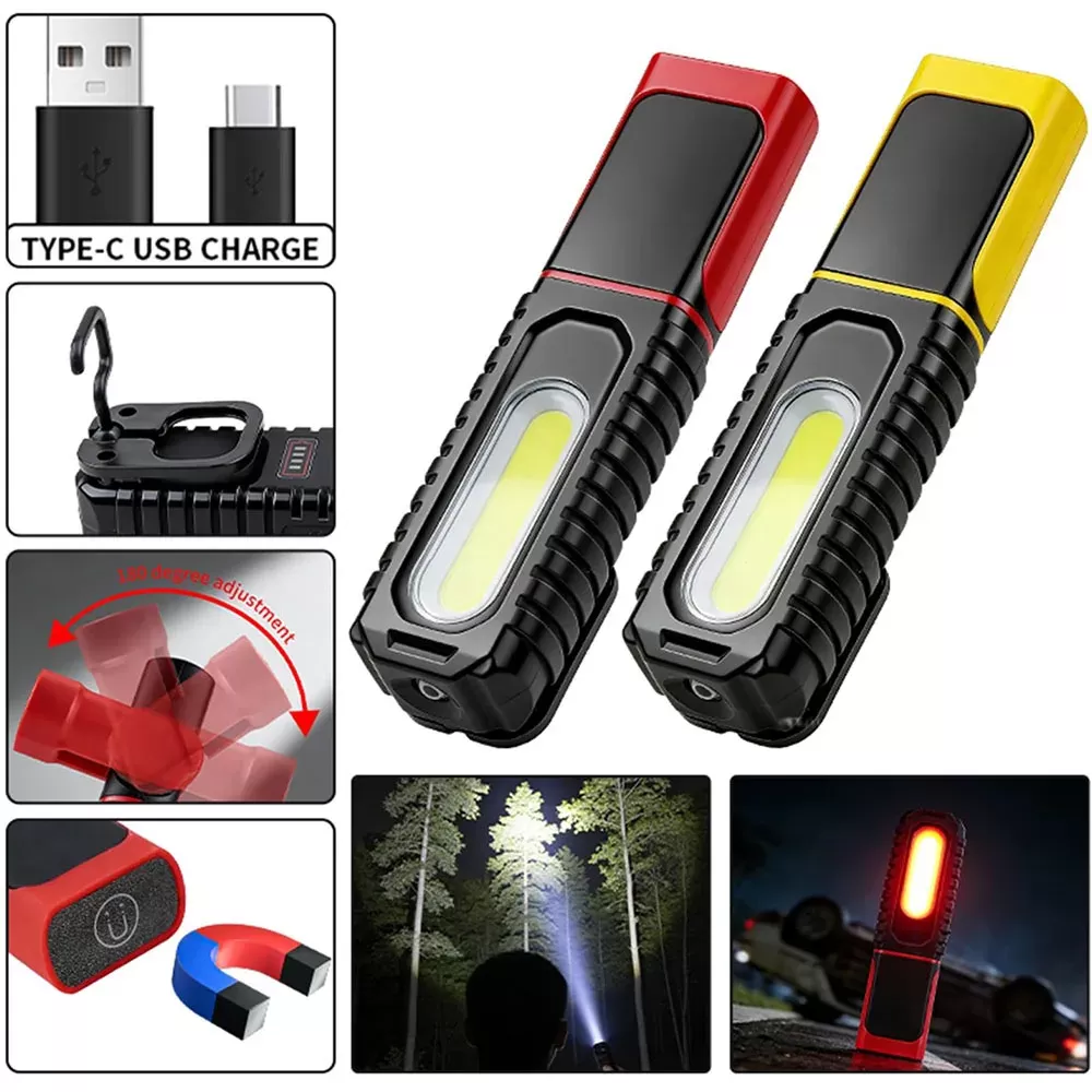 פנס טקטי RGB עם בסיס מגנטי - תמונה 4