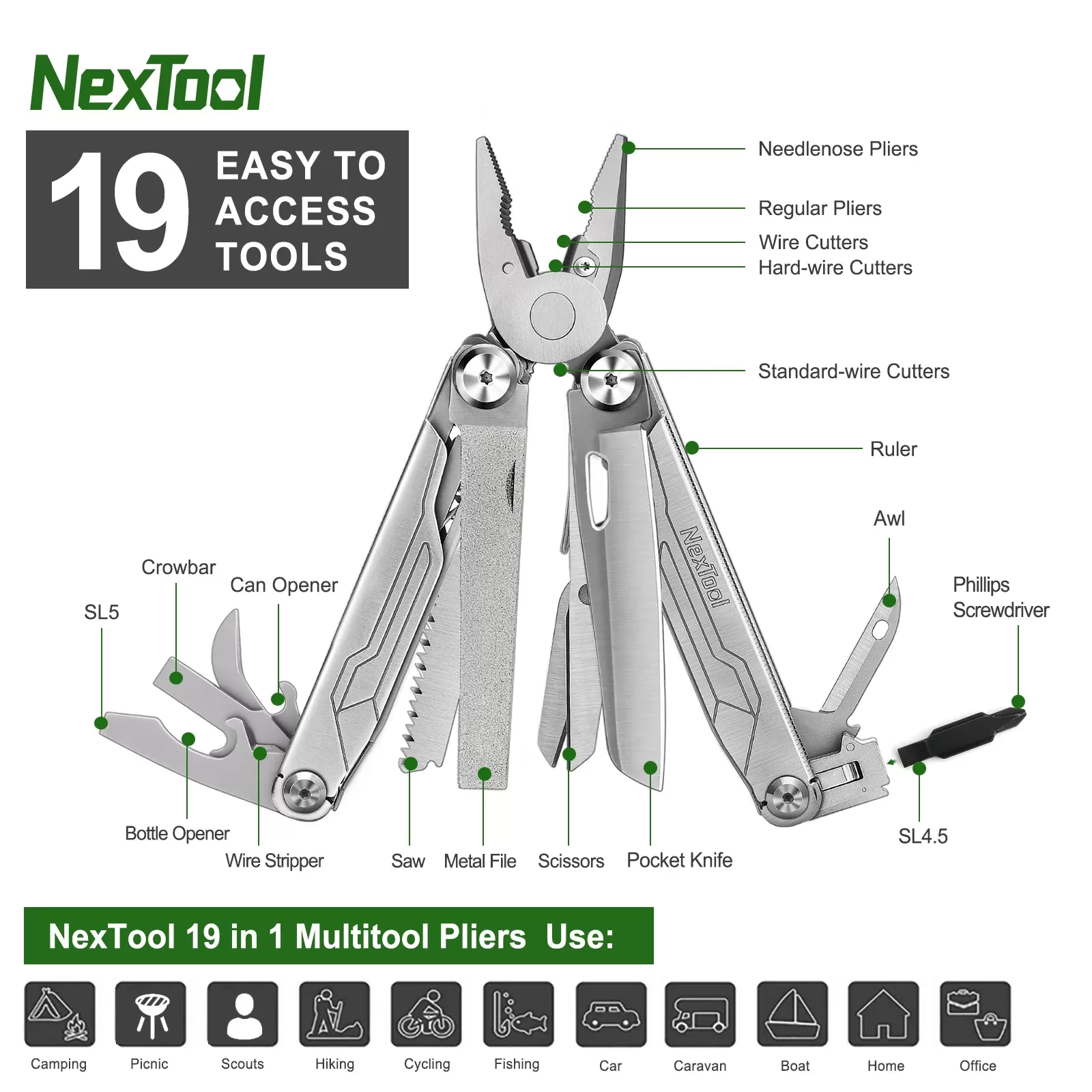 כלי רב-תכליתי NexTool Captain - תמונה 4