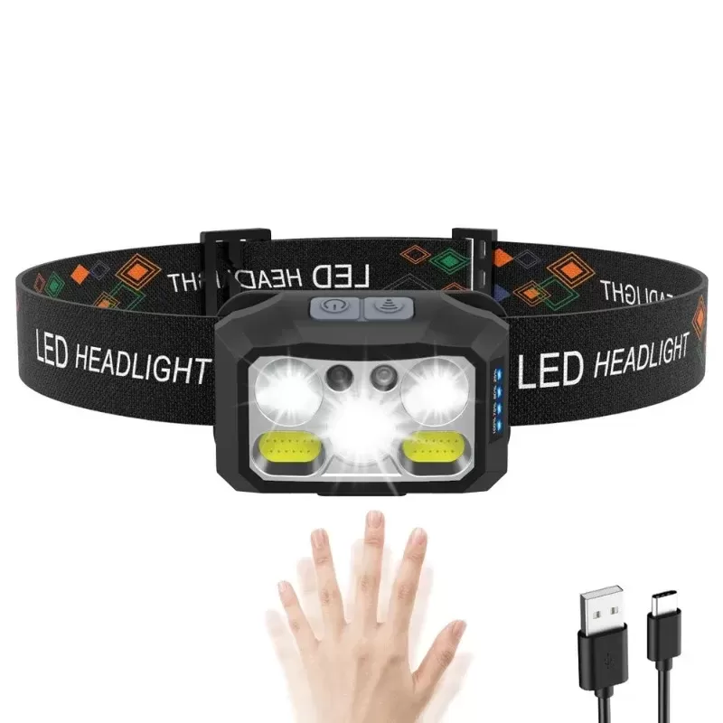 פנס ראש LED נטען עמיד במים - תמונה 2