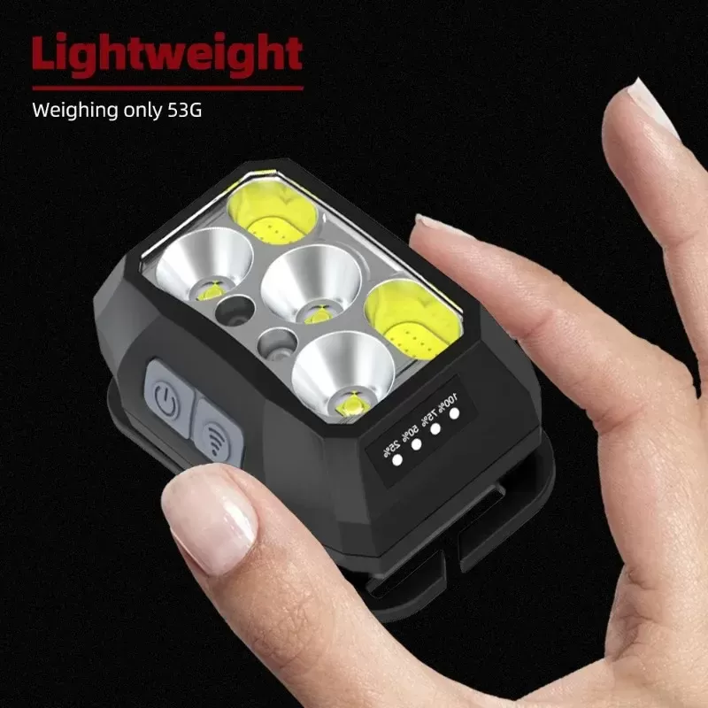 פנס ראש LED נטען עמיד במים - תמונה 6